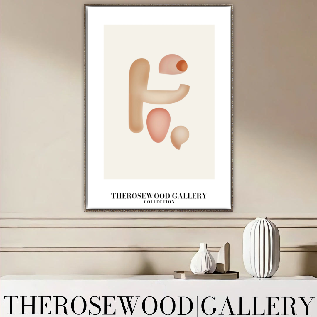 Minimalist Wall Art Print | Crisp Digital Download | Soft Pink Colors | Abstract Circles | Contemporary