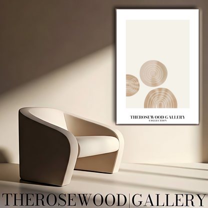 Digital Minimalist Wall Art | Ultra HD Download | Beige Muted Colors | Simple Geometric Patterns | Chic Interior