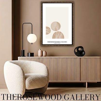 Digital Minimalist Wall Art | Ultra HD Download | Beige Muted Colors | Simple Geometric Patterns | Chic Interior