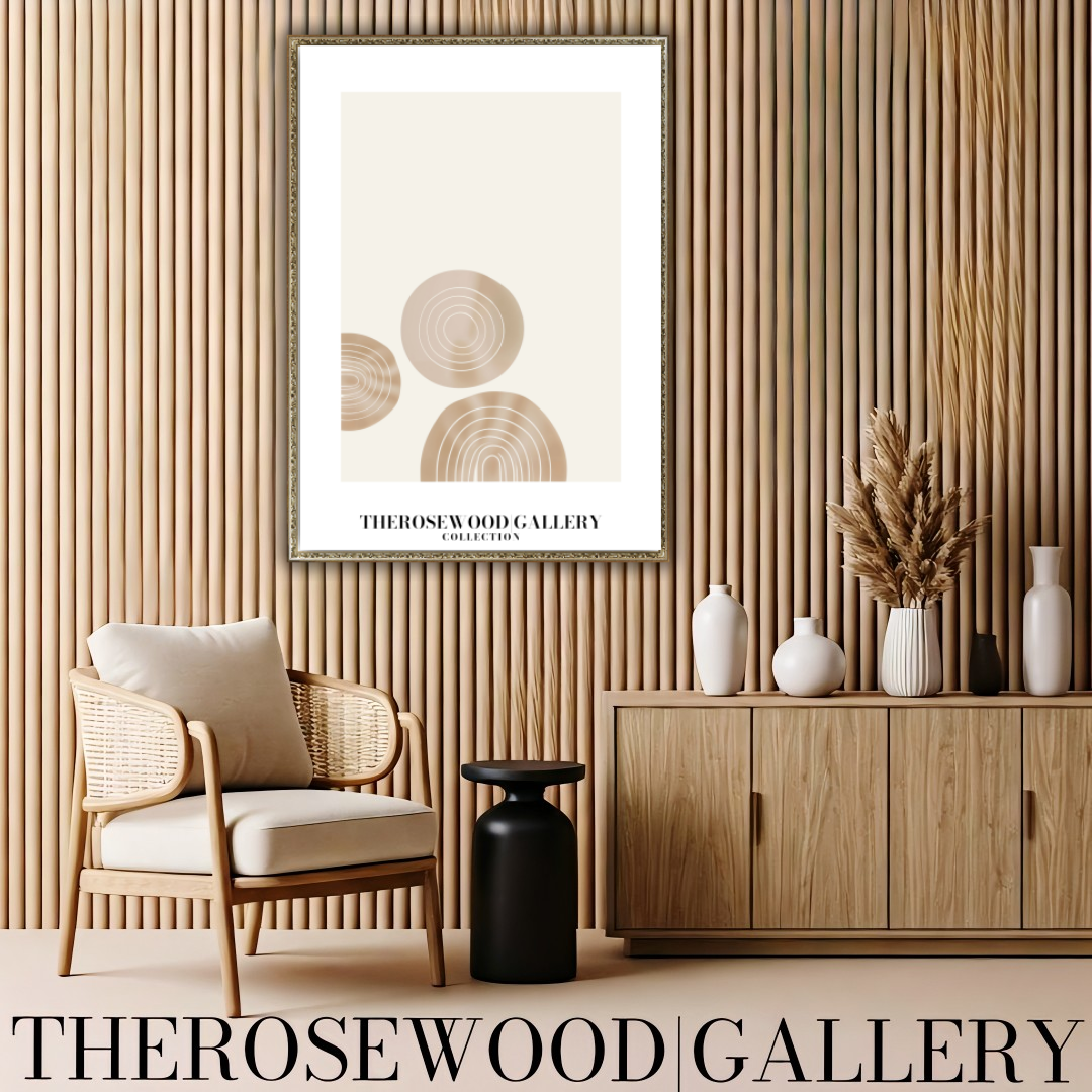 Digital Minimalist Wall Art | Ultra HD Download | Beige Muted Colors | Simple Geometric Patterns | Chic Interior
