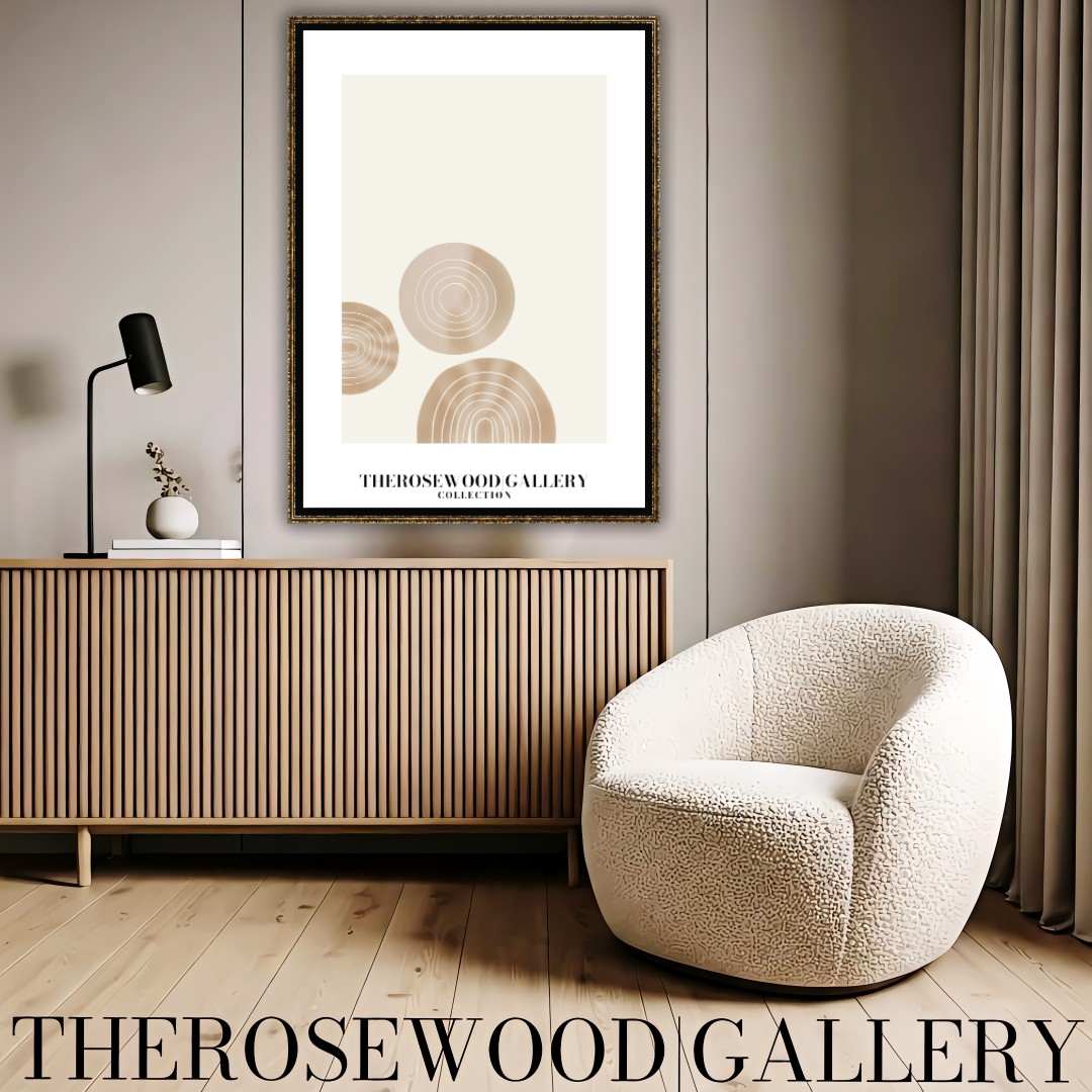 Digital Minimalist Wall Art | Ultra HD Download | Beige Muted Colors | Simple Geometric Patterns | Chic Interior
