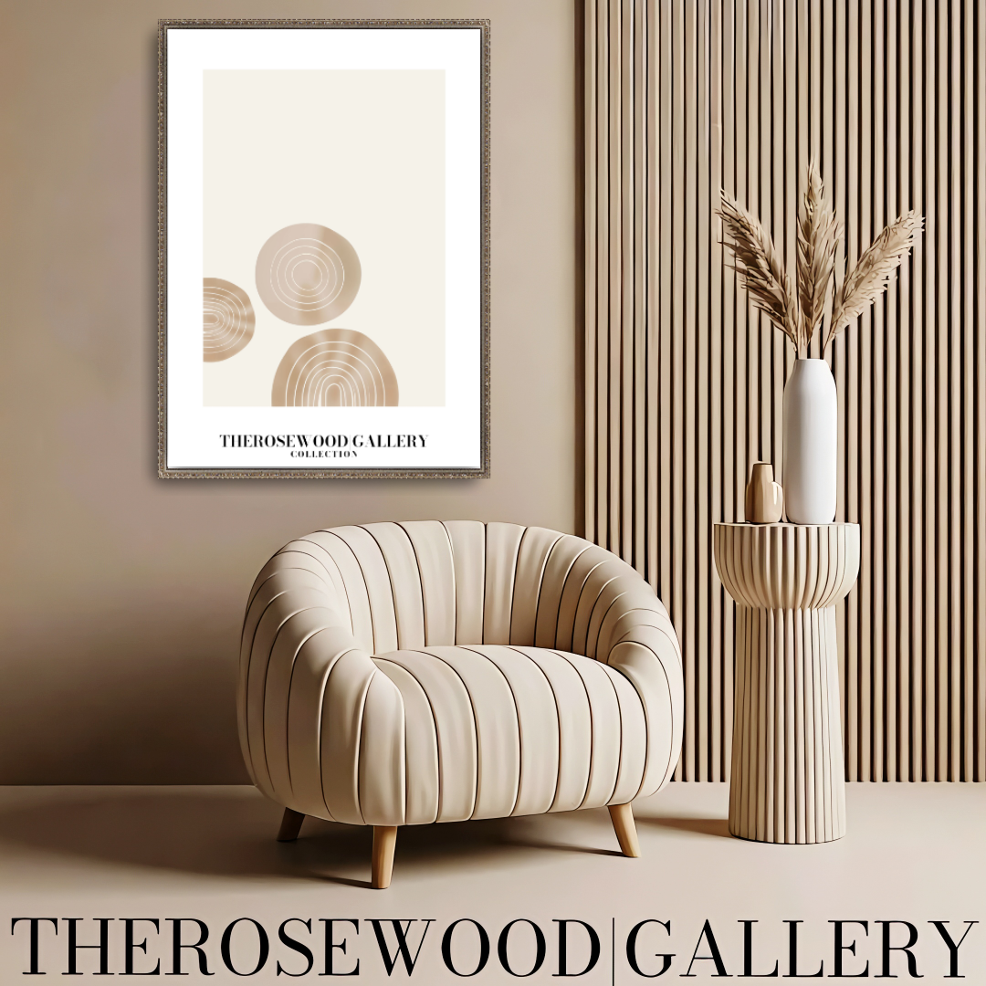 Digital Minimalist Wall Art | Ultra HD Download | Beige Muted Colors | Simple Geometric Patterns | Chic Interior
