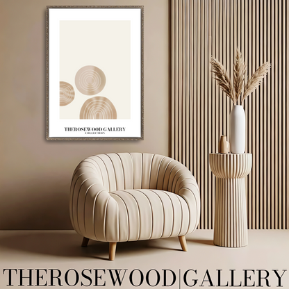 Digital Minimalist Wall Art | Ultra HD Download | Beige Muted Colors | Simple Geometric Patterns | Chic Interior