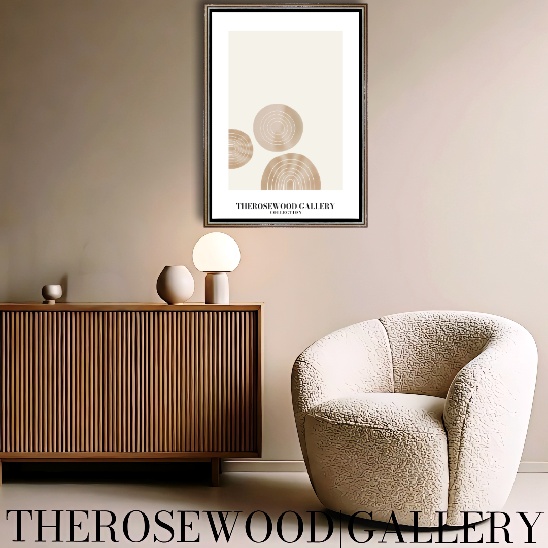 Digital Minimalist Wall Art | Ultra HD Download | Beige Muted Colors | Simple Geometric Patterns | Chic Interior