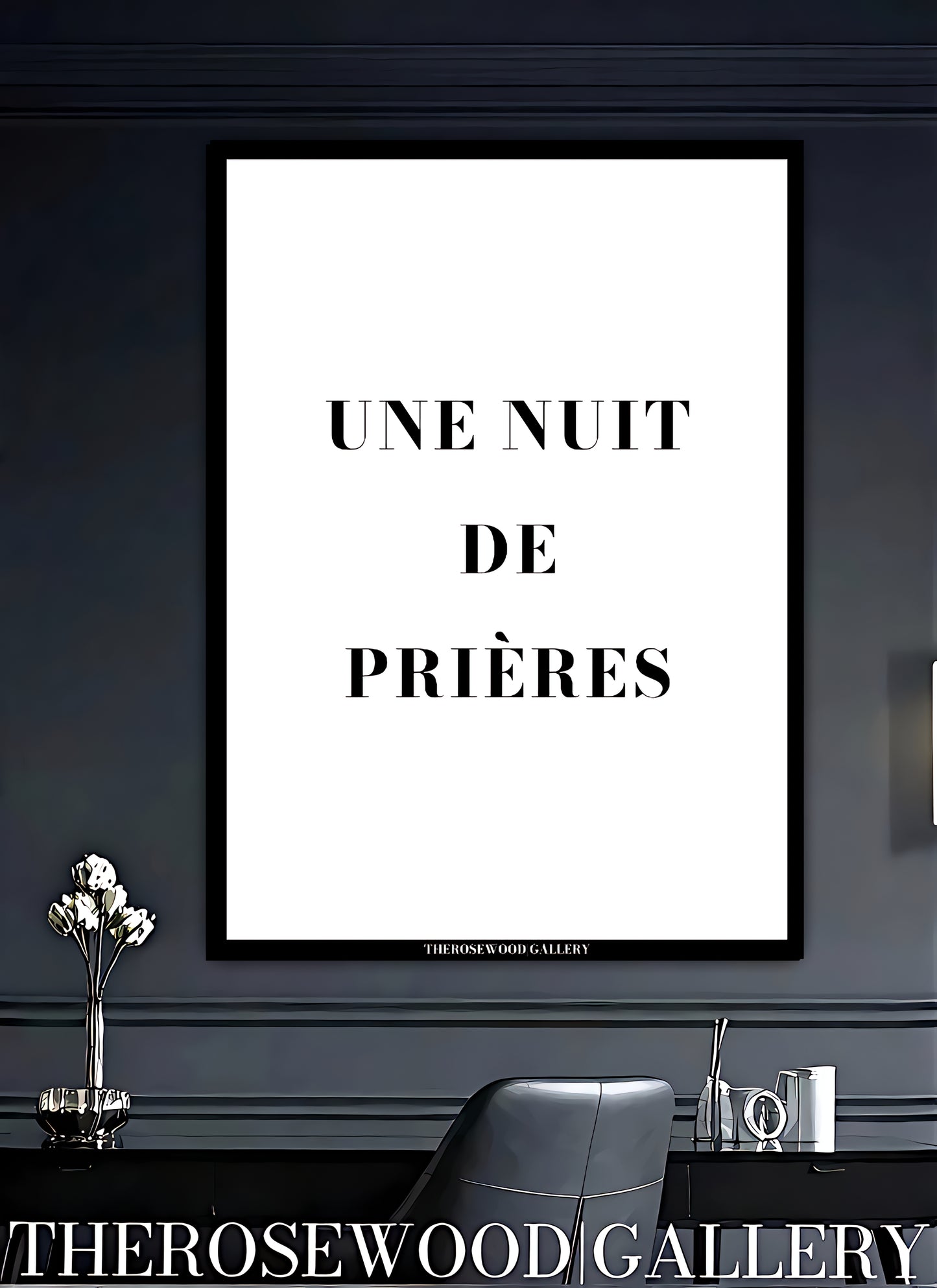 Elegant Minimalist Wall Quote | High-Resolution Digital Poster | Black & White | Sophisticated Typography | Home Decor