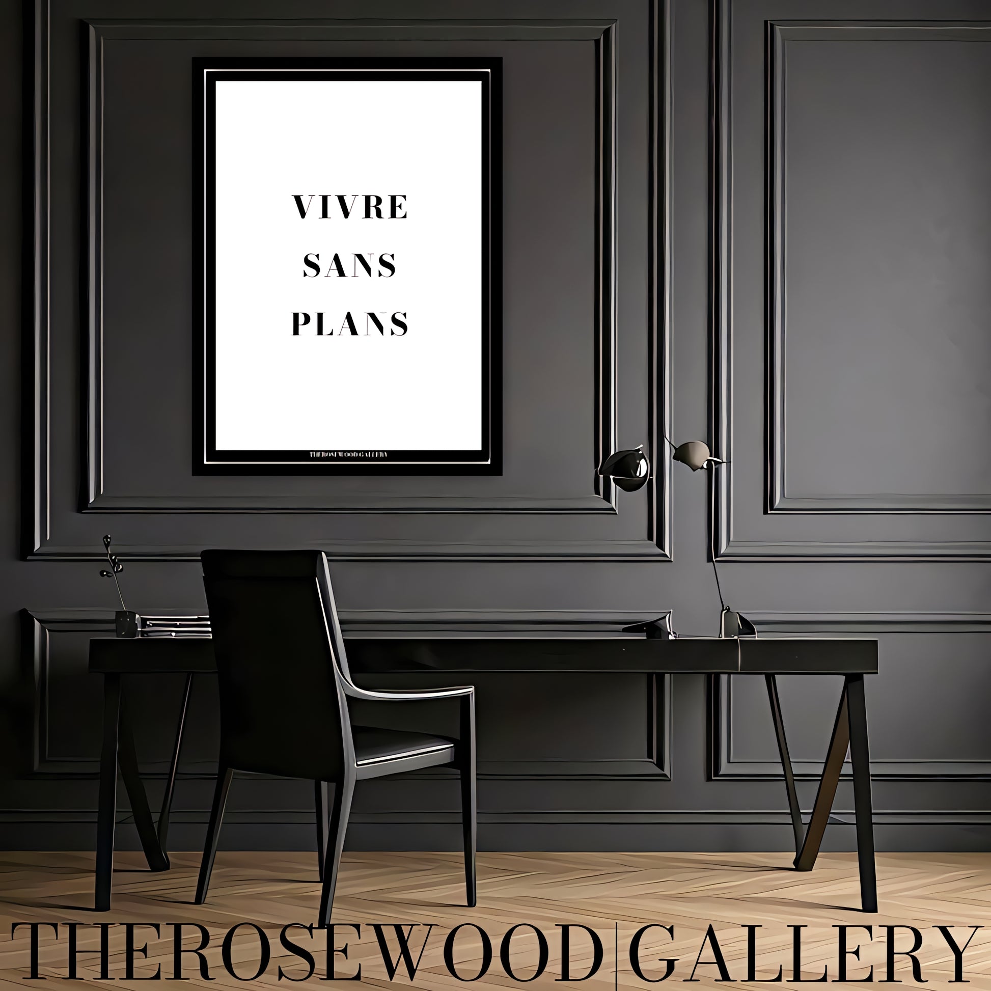 Quote Poster | Contemporary Digital Download | Black & White Aesthetic | Minimalist Typography |  Workspace Art