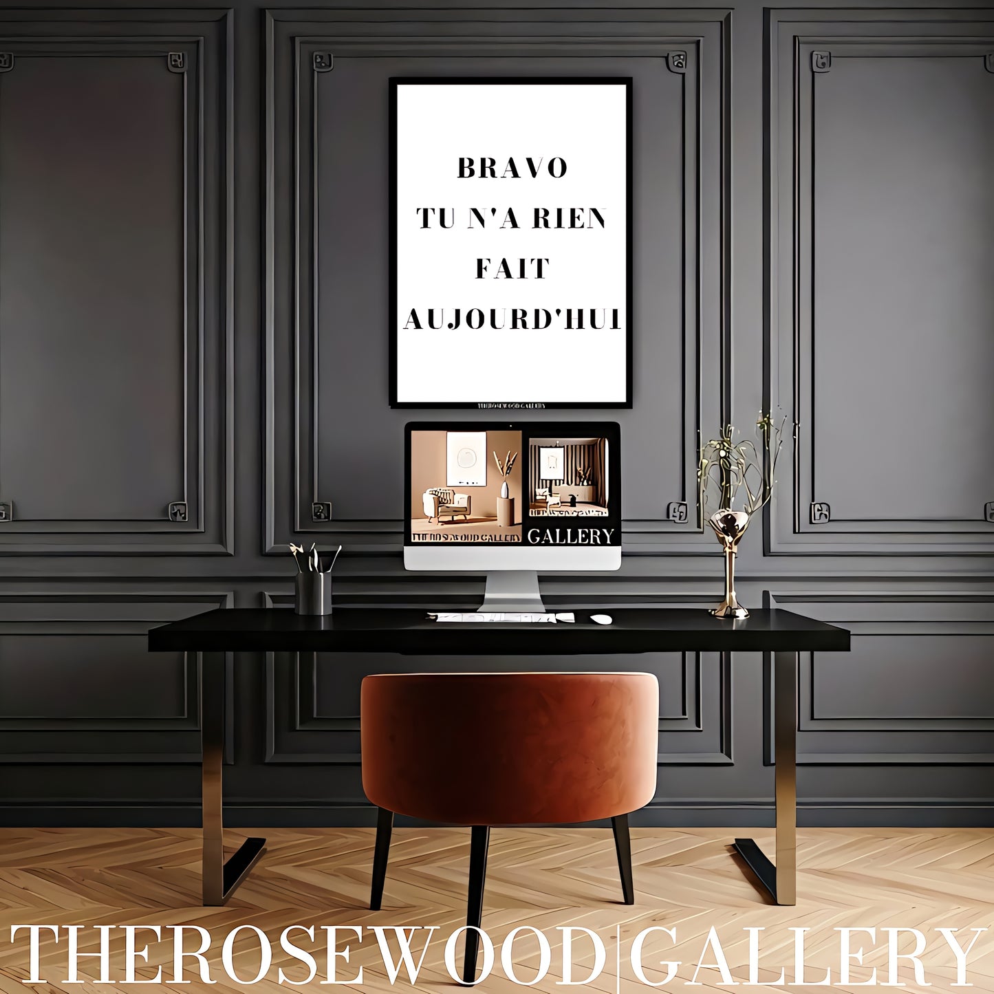 Inspirational Minimalist Print | Digital Wall Art | Monochrome Simplicity | Modern Office Accent | Motivational Decor