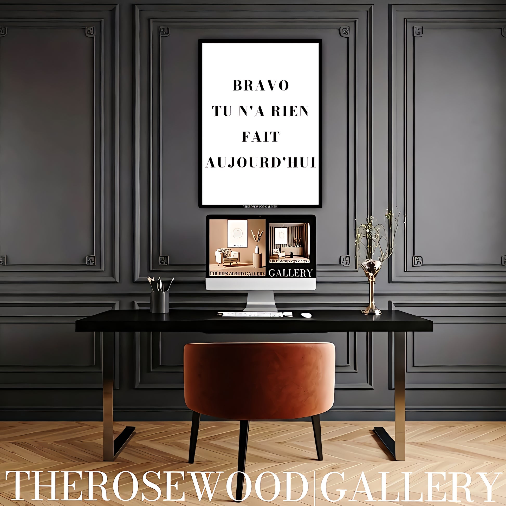 Inspirational Minimalist Print | Digital Wall Art | Monochrome Simplicity | Modern Office Accent | Motivational Decor