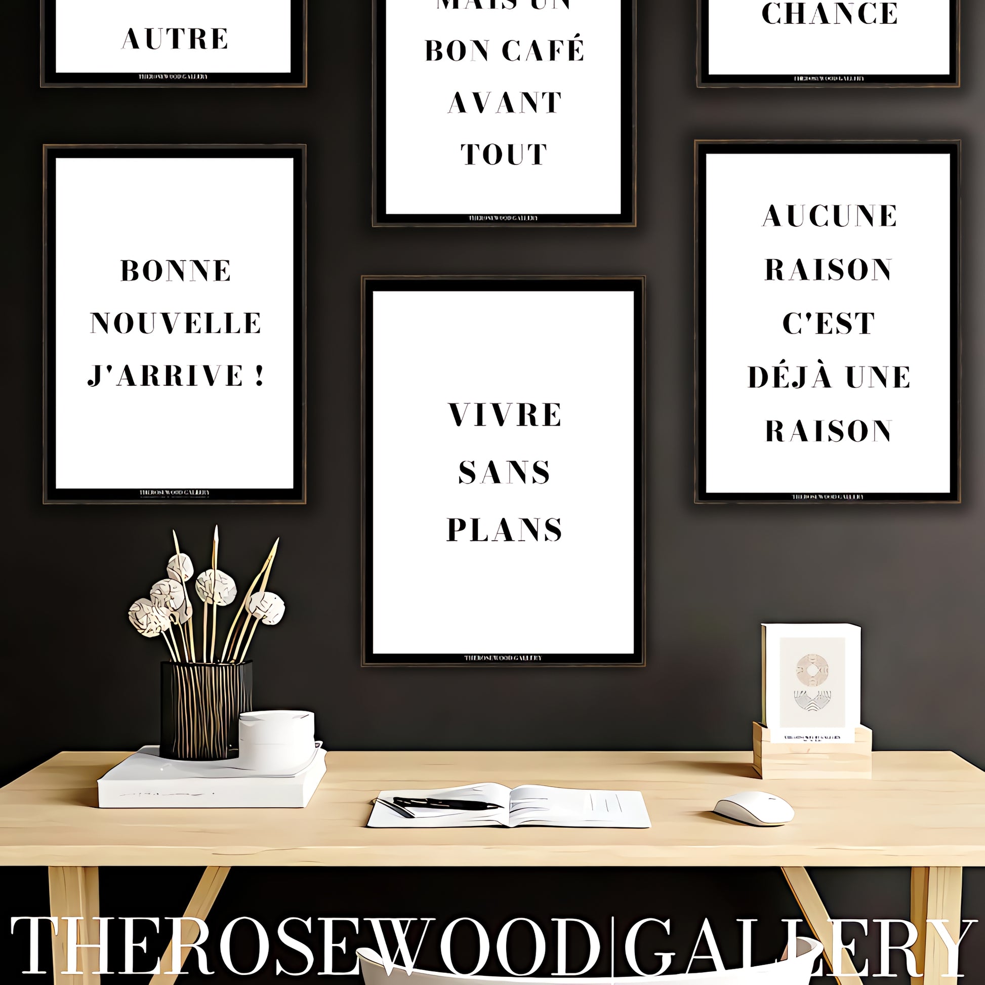 Quote Poster | Contemporary Digital Download | Black & White Aesthetic | Minimalist Typography |  Workspace Art