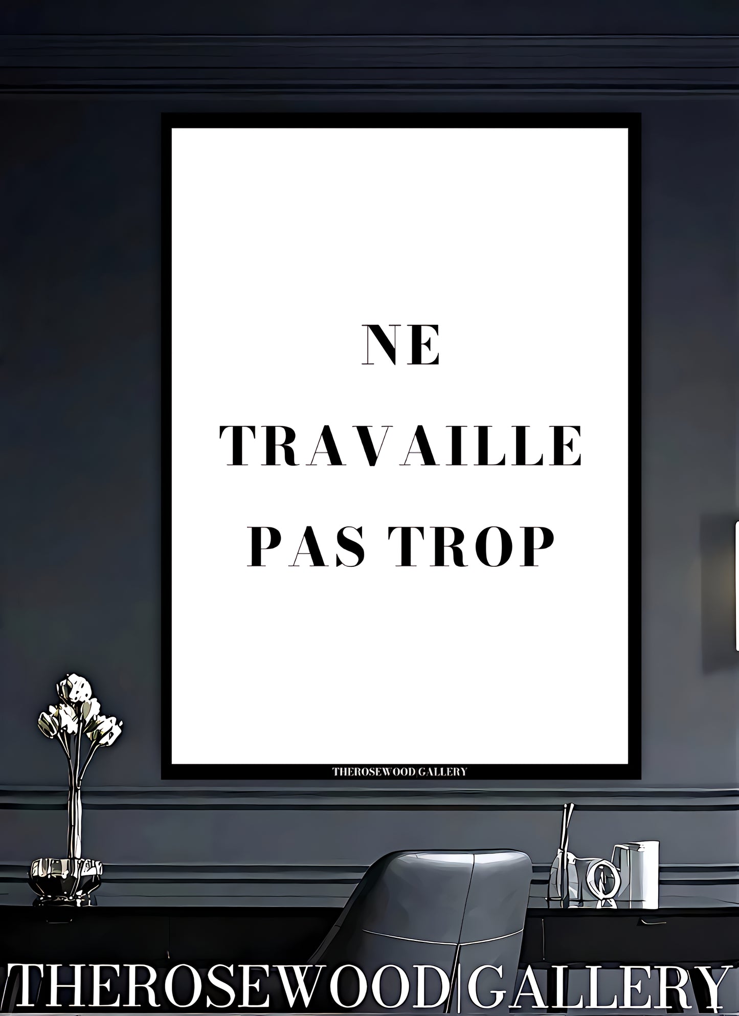 Motivational Poster | High-Quality Digital File | Black & White Minimalism | Contemporary Elegant Design | Uplifting Quote Art | Office Wall Print