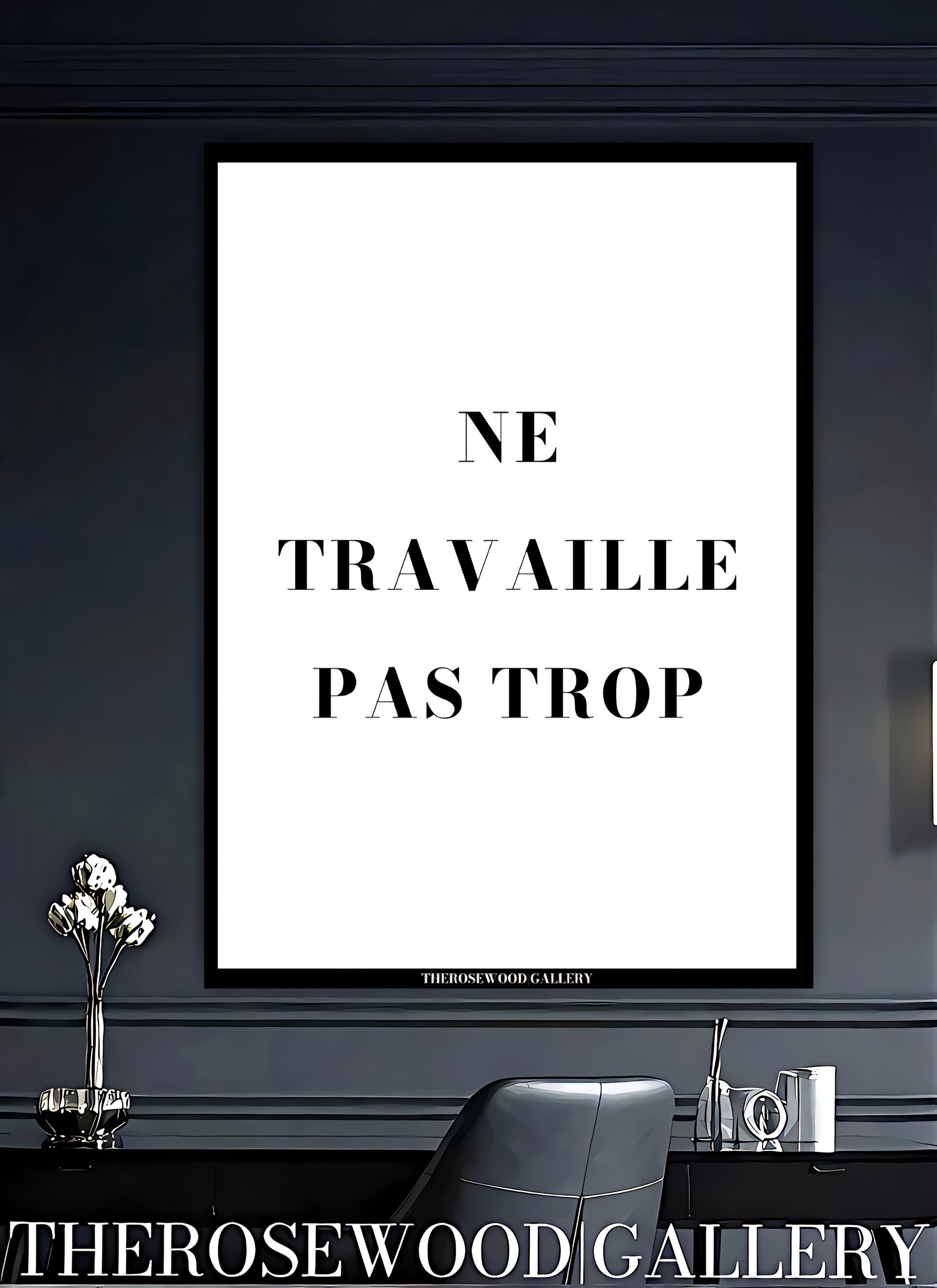 Motivational Poster | High-Quality Digital File | Black & White Minimalism | Contemporary Elegant Design | Uplifting Quote Art | Office Wall Print
