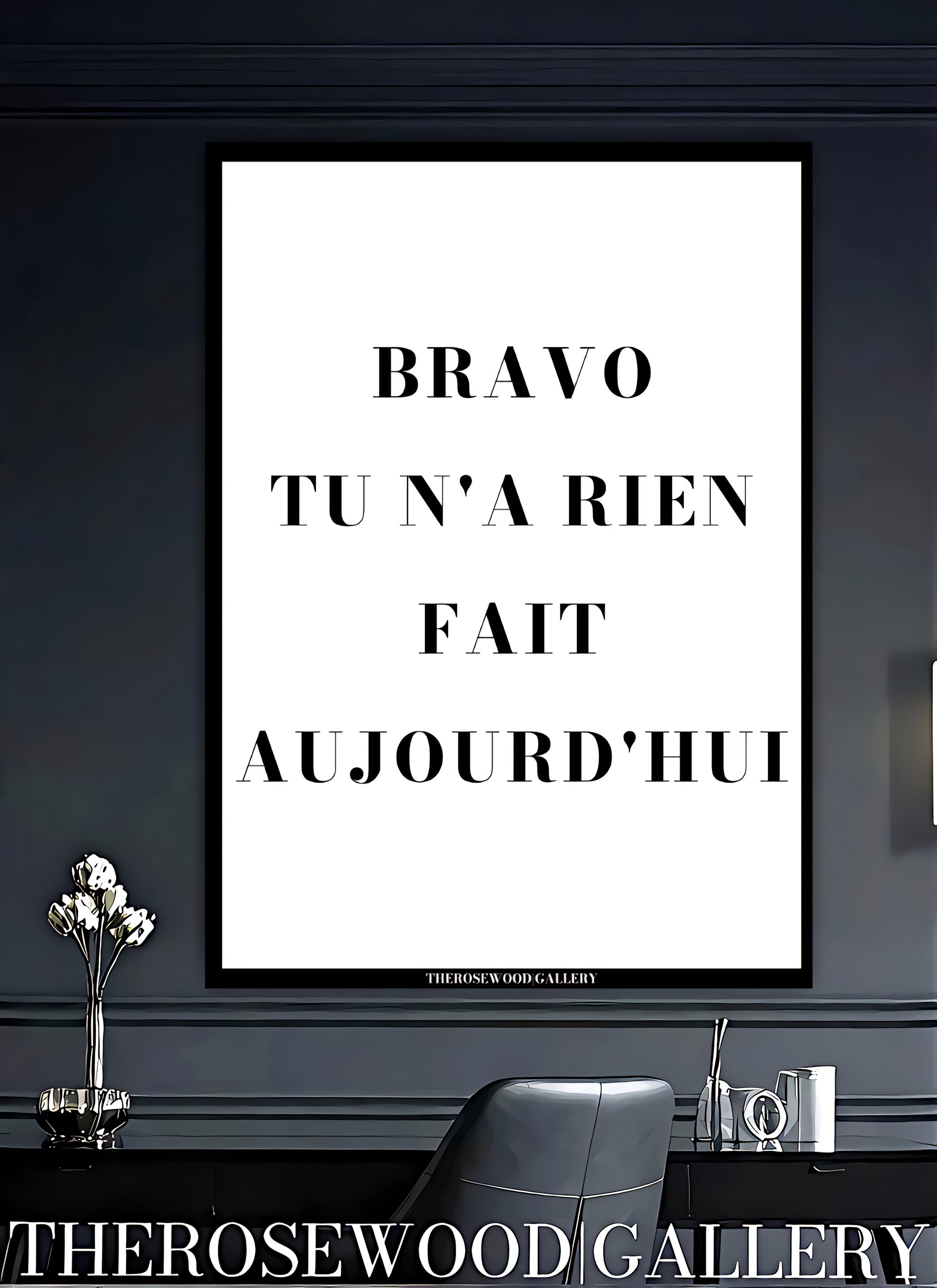 Inspirational Minimalist Print | Digital Wall Art | Monochrome Simplicity | Modern Office Accent | Motivational Decor