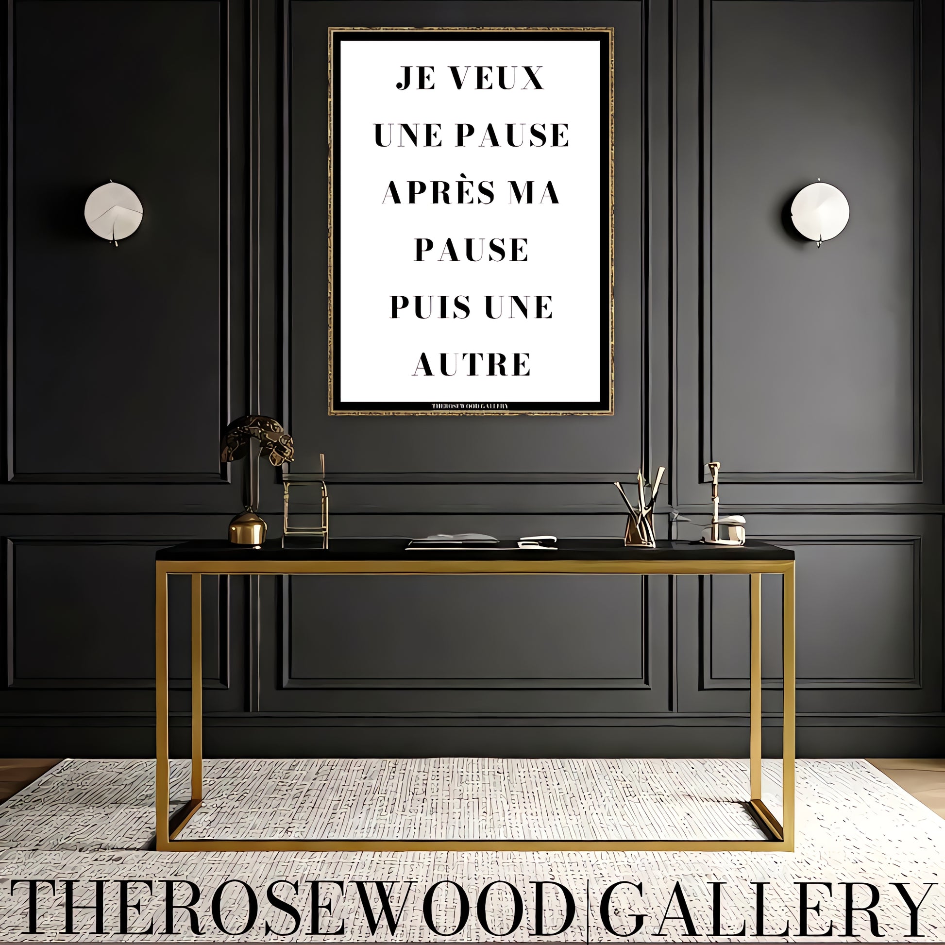 Modern Motivational Quote | Simple Digital Art | Monochrome Statement | Sleek Office Wall Print | Positive Energy Decor