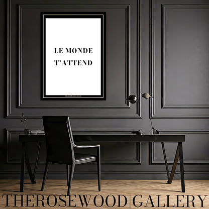 Quote Artwork | Ultra-High Resolution Download | Monochrome Modern Design |  Typography | Inspirational Print | Home Office Decor