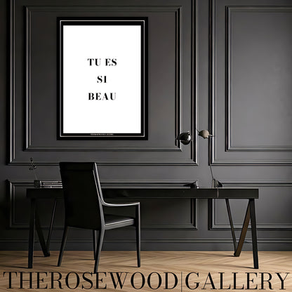 Chic Quote Poster | High-Res Download | Black & White | Minimalist Typography | Motivation | Inspirational Decor