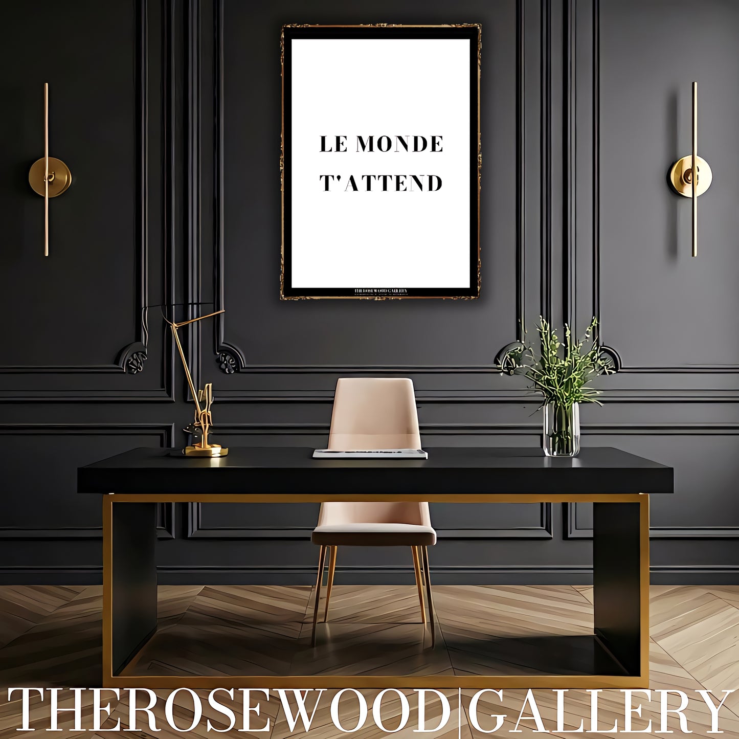 Quote Artwork | Ultra-High Resolution Download | Monochrome Modern Design |  Typography | Inspirational Print | Home Office Decor