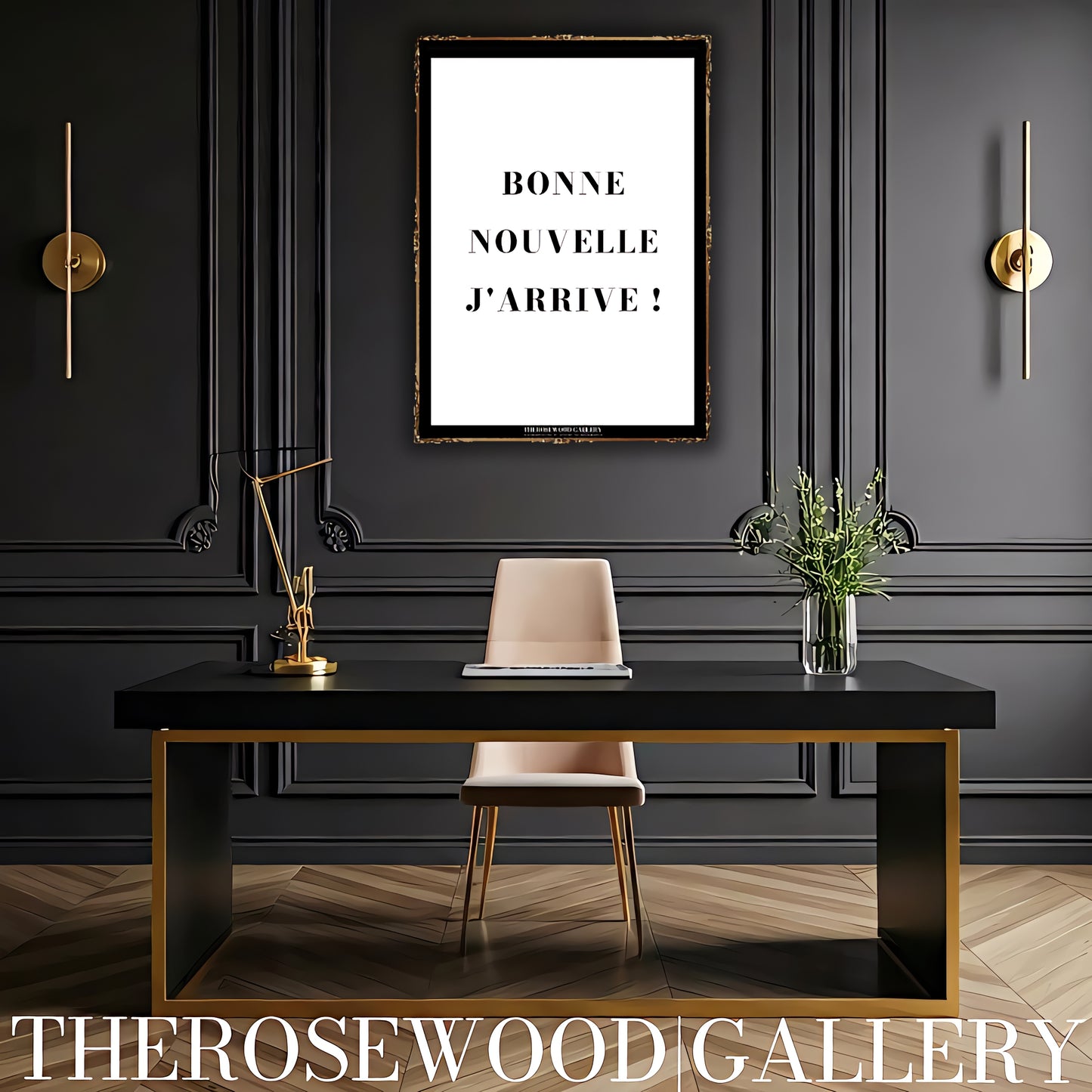 Contemporary Art | Gallery-Quality Digital Download | Classic Black & White | Simple Stylish Typography | Positive Message | Office Wall Decor