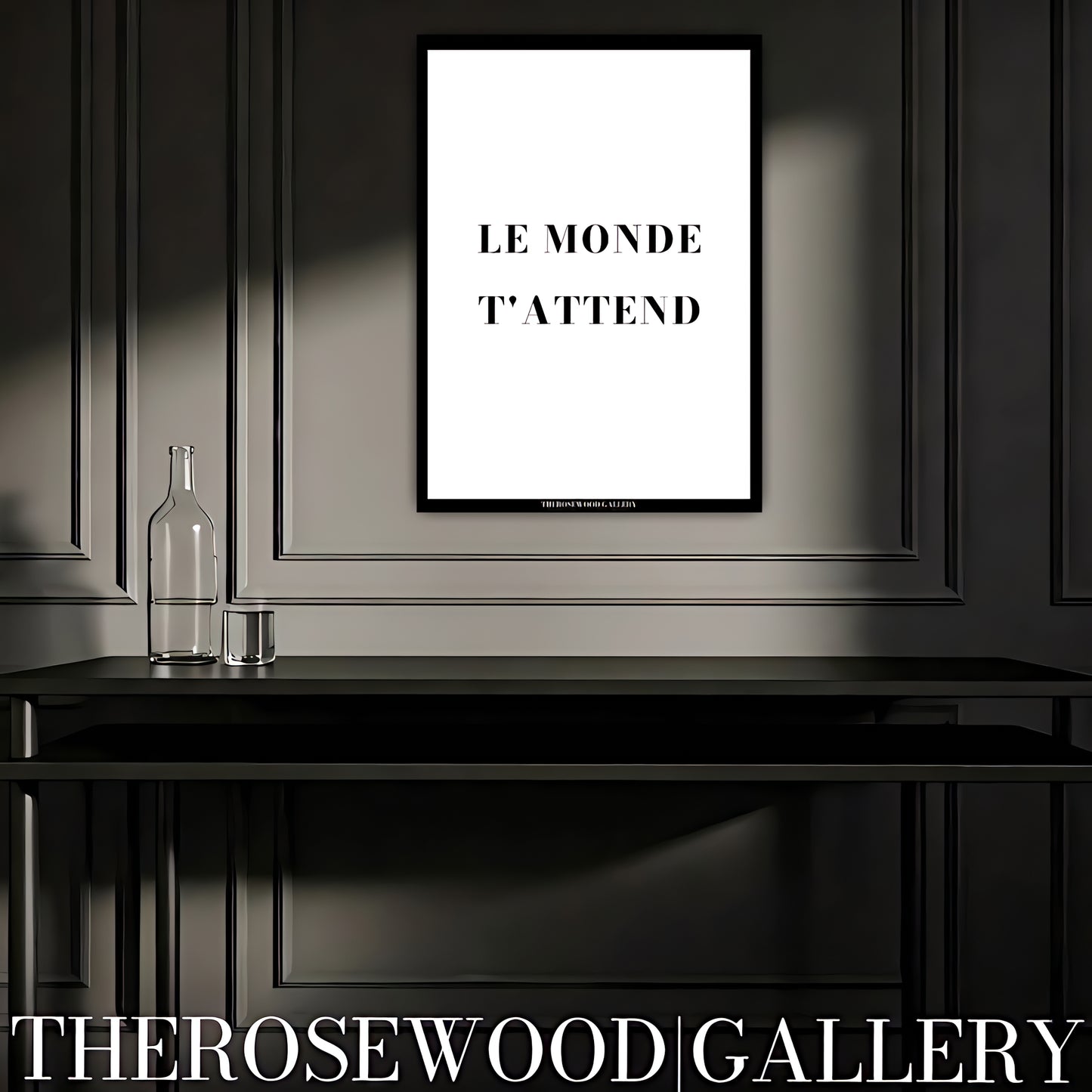 Quote Artwork | Ultra-High Resolution Download | Monochrome Modern Design |  Typography | Inspirational Print | Home Office Decor