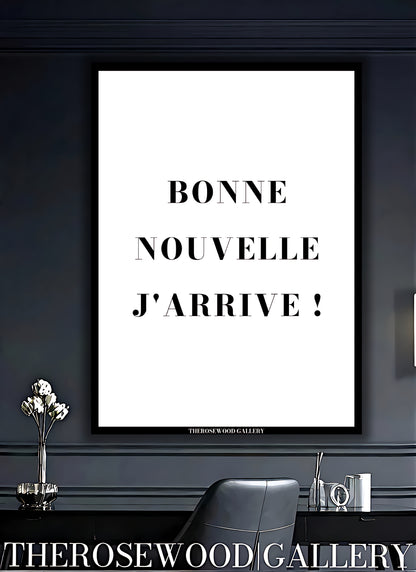 Contemporary Art | Gallery-Quality Digital Download | Classic Black & White | Simple Stylish Typography | Positive Message | Office Wall Decor