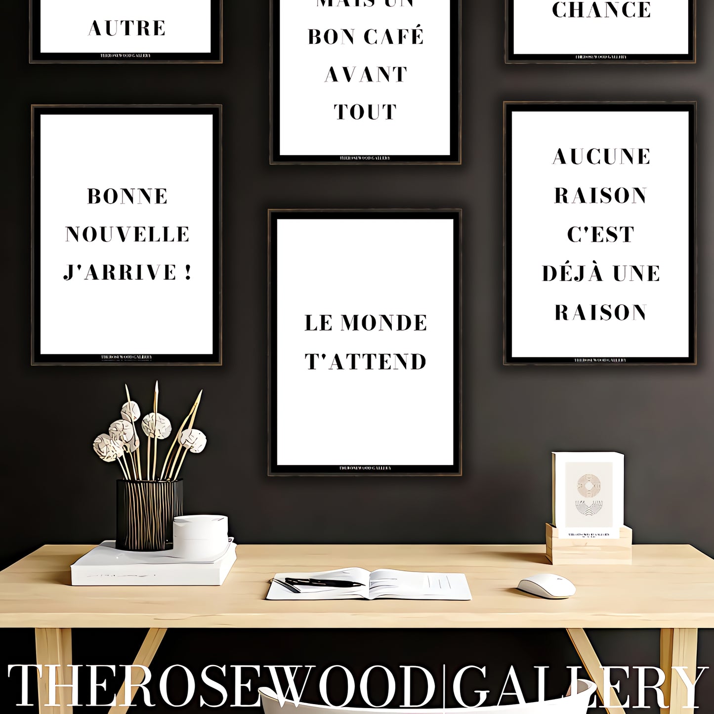 Quote Artwork | Ultra-High Resolution Download | Monochrome Modern Design |  Typography | Inspirational Print | Home Office Decor