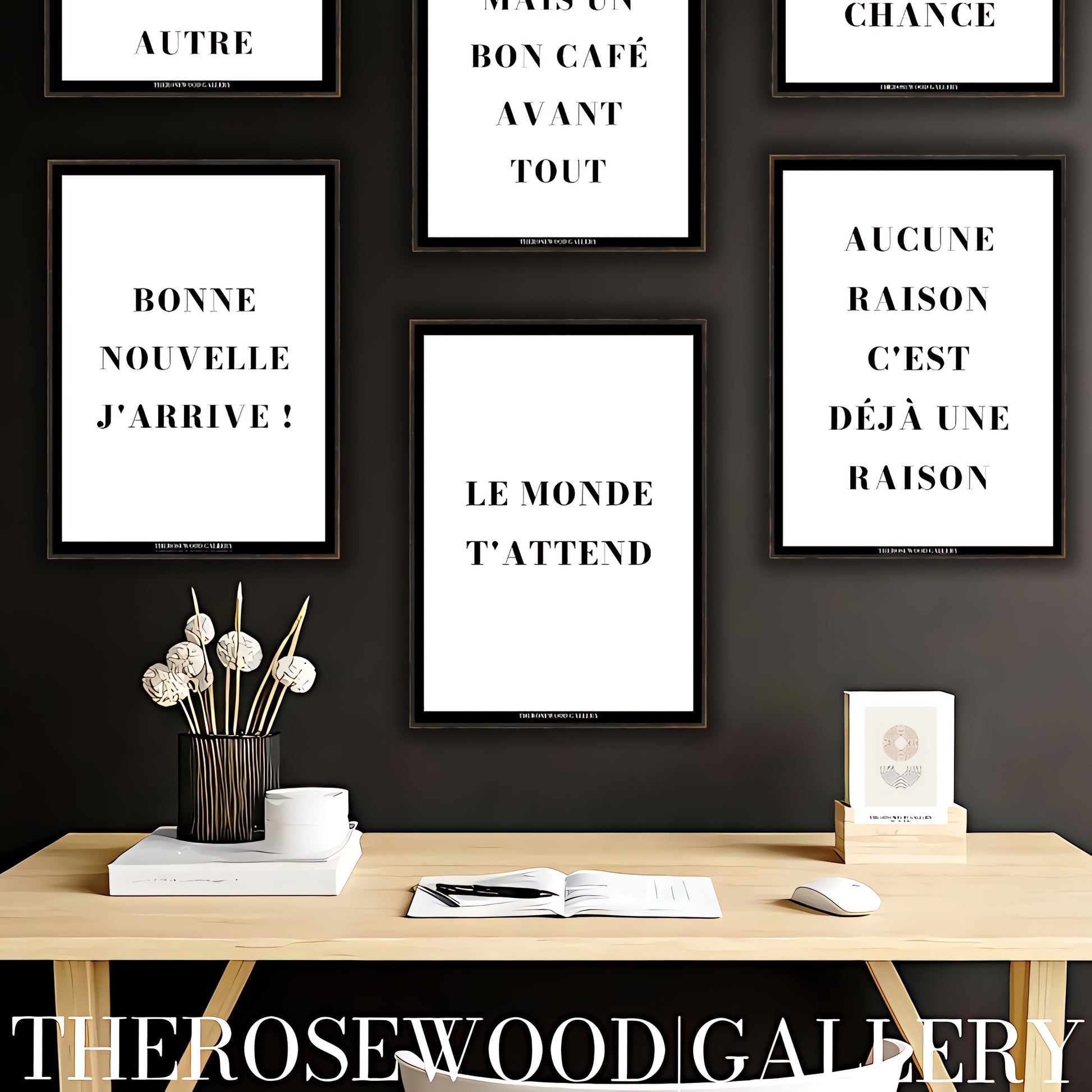Quote Artwork | Ultra-High Resolution Download | Monochrome Modern Design |  Typography | Inspirational Print | Home Office Decor