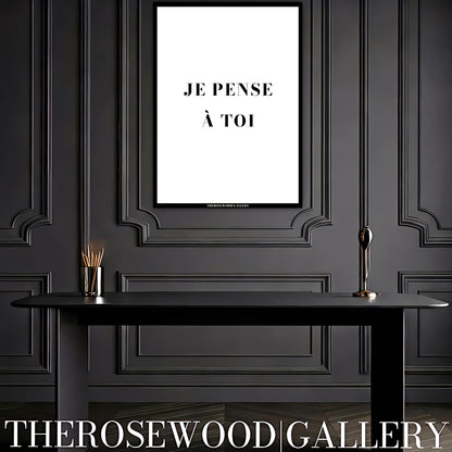 Minimalist Quote Poster | Ultra High Definition File | Black & White | Simple Typography | Motivational Art | Inspiration